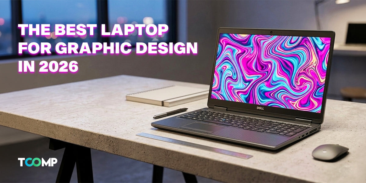 A sleek laptop designed for graphic design, showcasing its high-resolution display and powerful performance features.