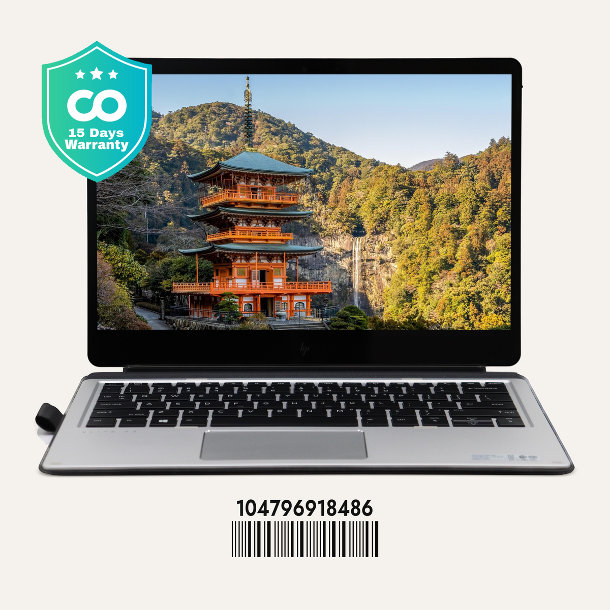 HP ELITE X2 1012 G2 SN: 18486 front view