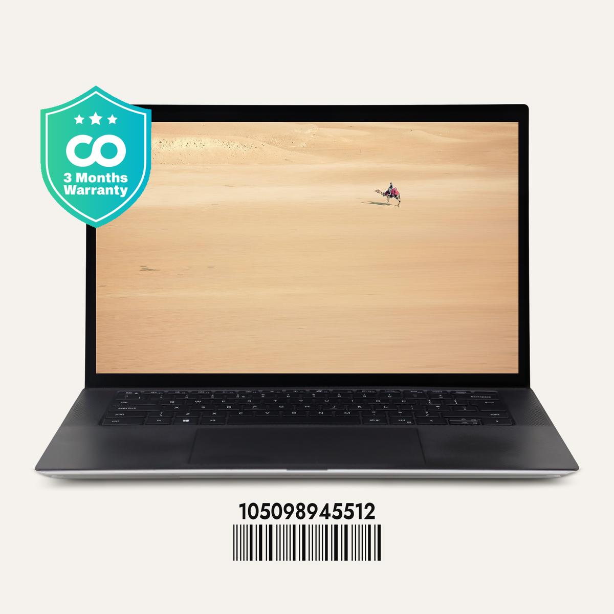 DELL XPS 15 9500 SN: 45512 front view