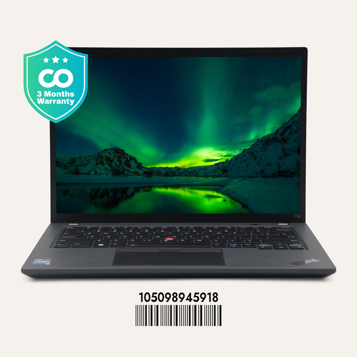 LENOVO THINKPAD T14 GEN 4 SN: 45918 front view