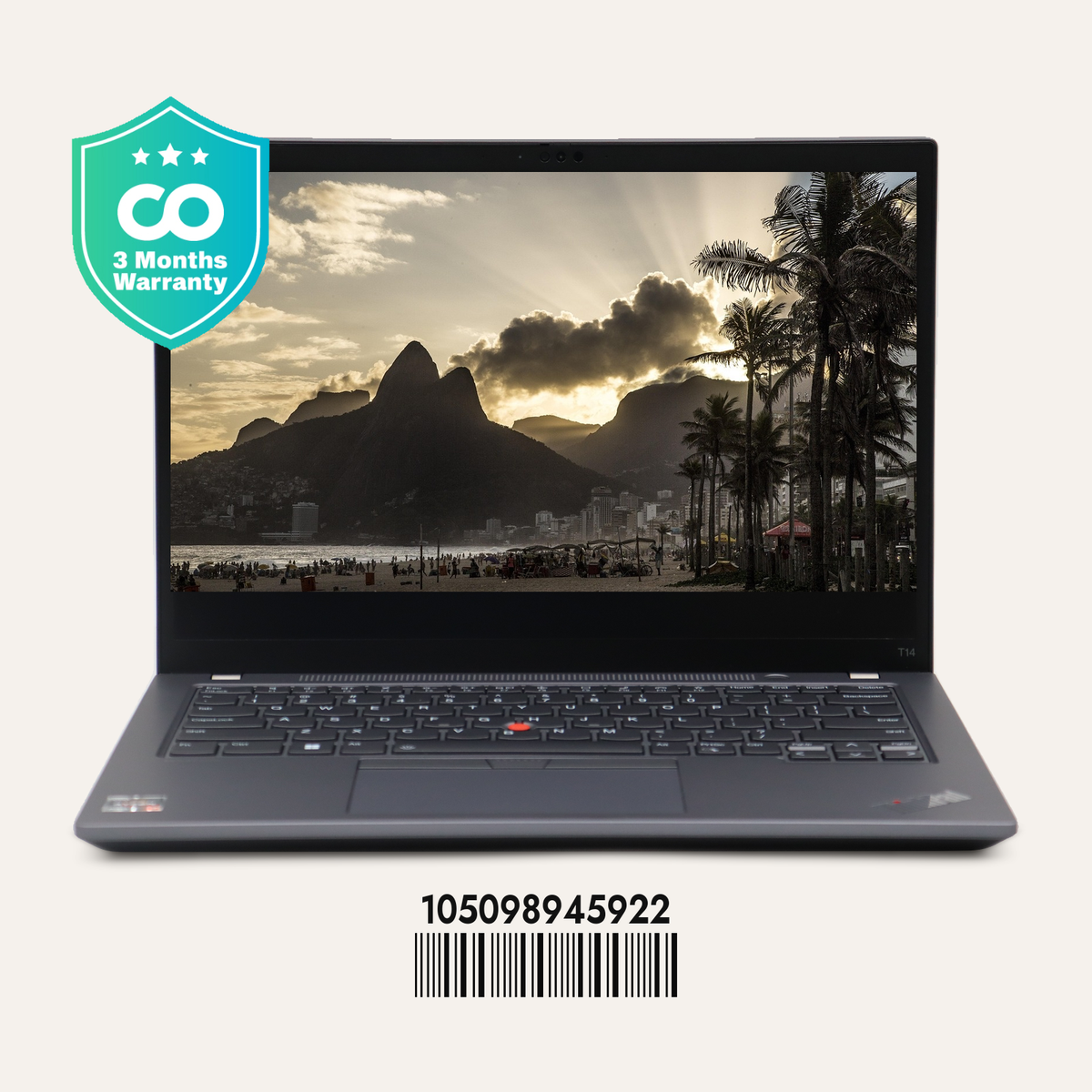 LENOVO THINKPAD T14 GEN 4 Serial No.: 105098945922 front view