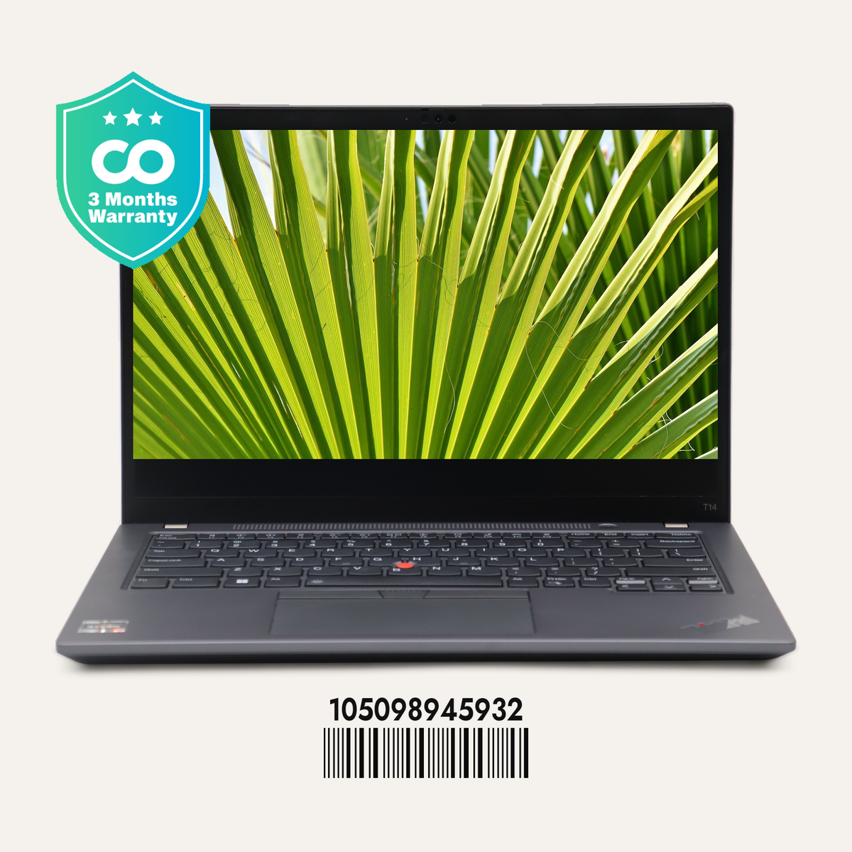 LENOVO THINKPAD T14 GEN 4 Serial No.: 105098945932 front view