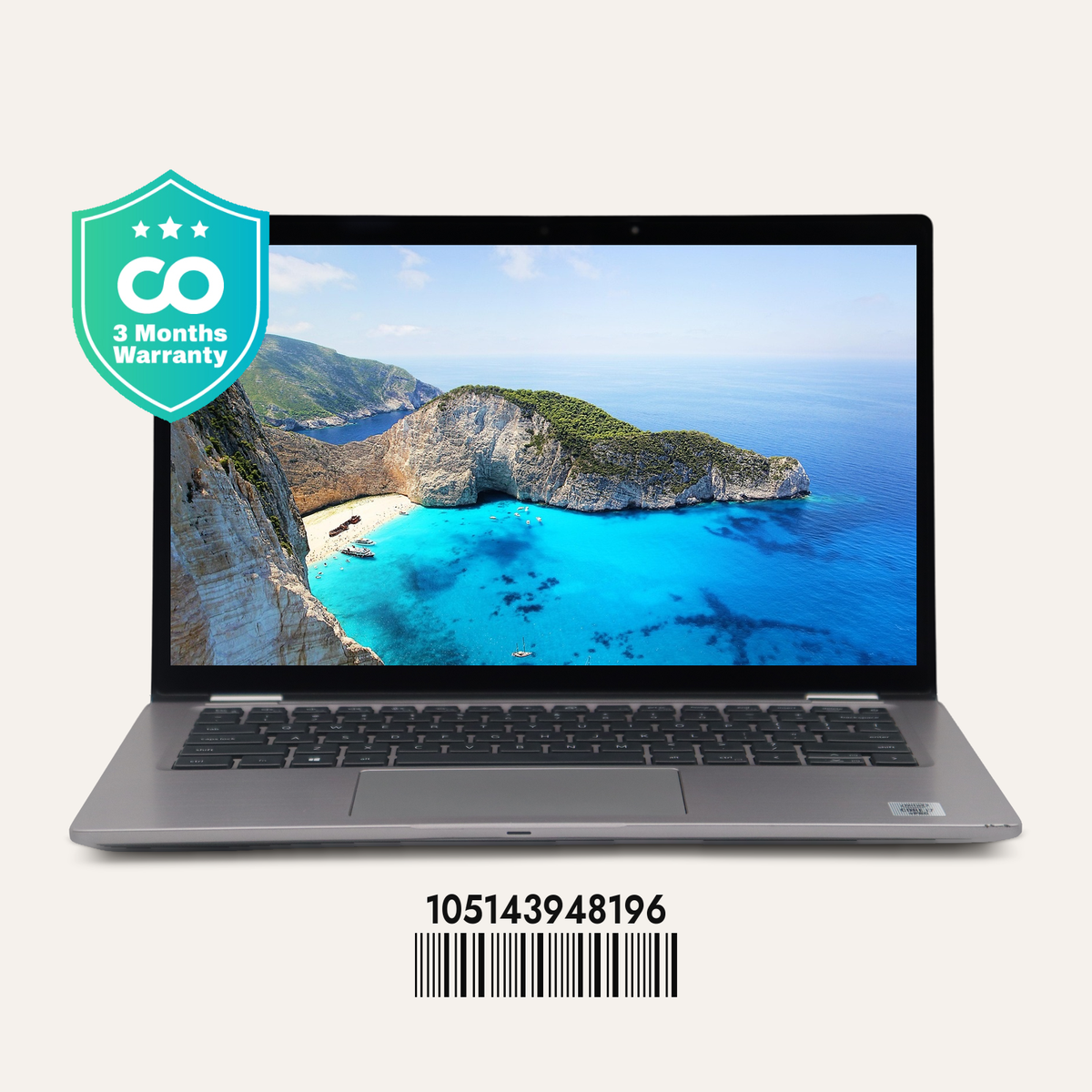 DELL LATITUDE 7410 2-in-1 SN: 48196 front view