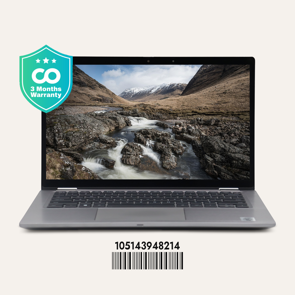 DELL LATITUDE 7410 2-in-1 SN: 48214 front view