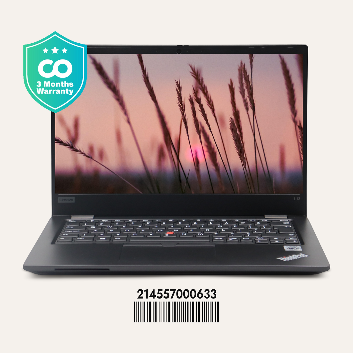 LENOVO THINKPAD L13 GEN 1 SN: 00633 front view