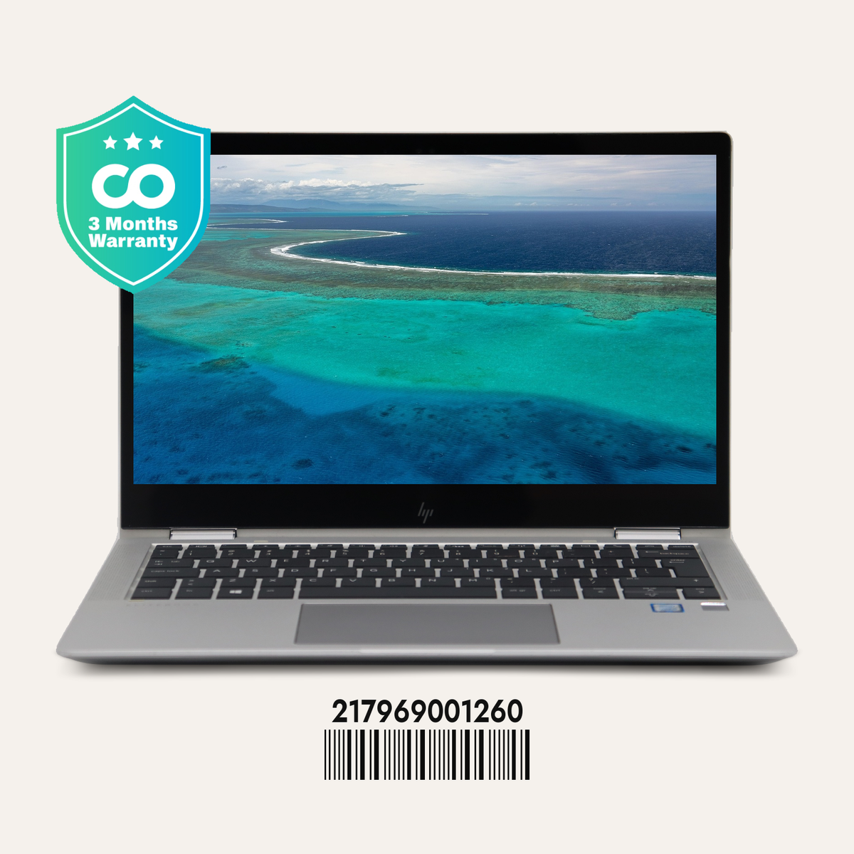 HP ELITEBOOK X360 1030 G3 SN: 01260 front view