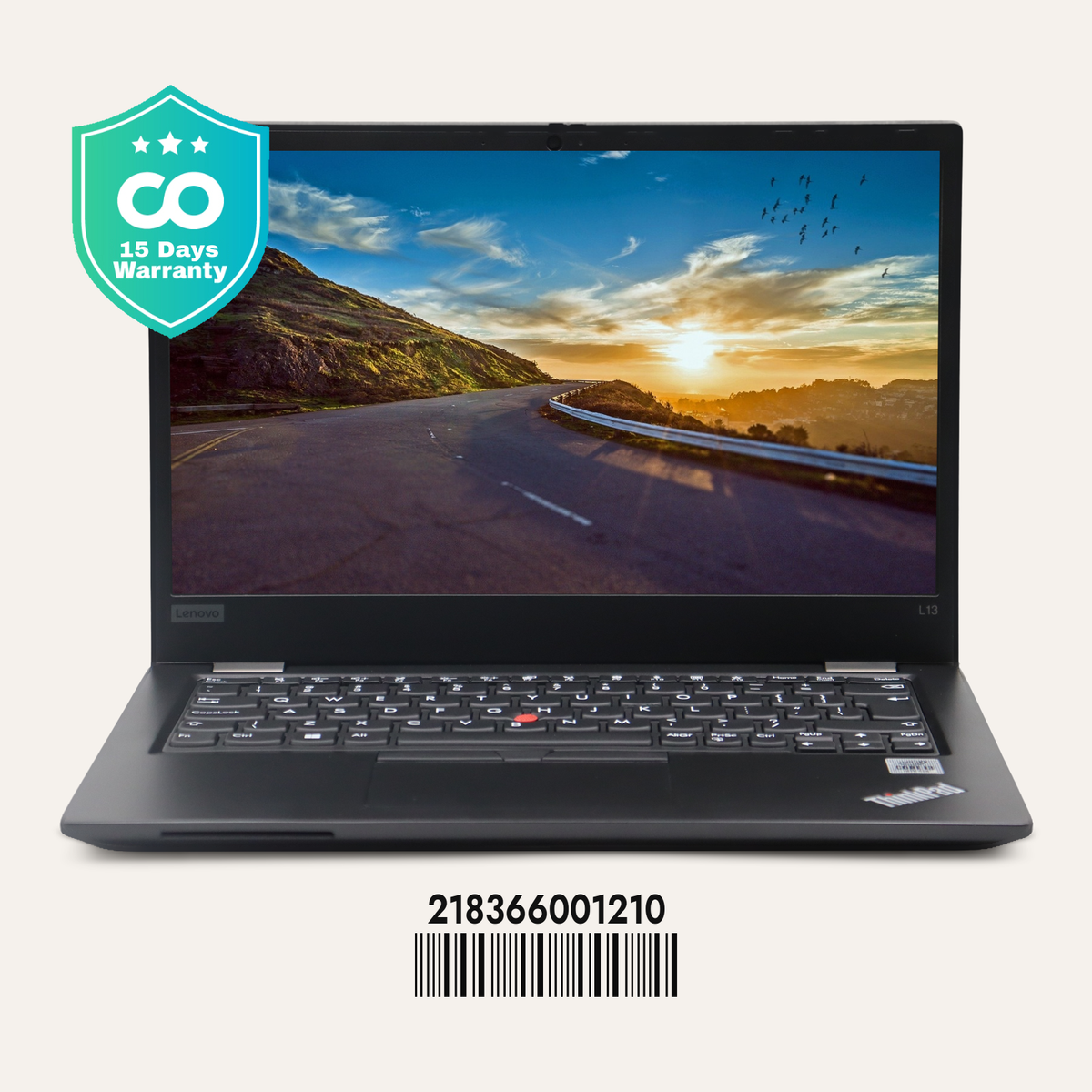 LENOVO THINKPAD L13 GEN 1 SN: 01210 front view