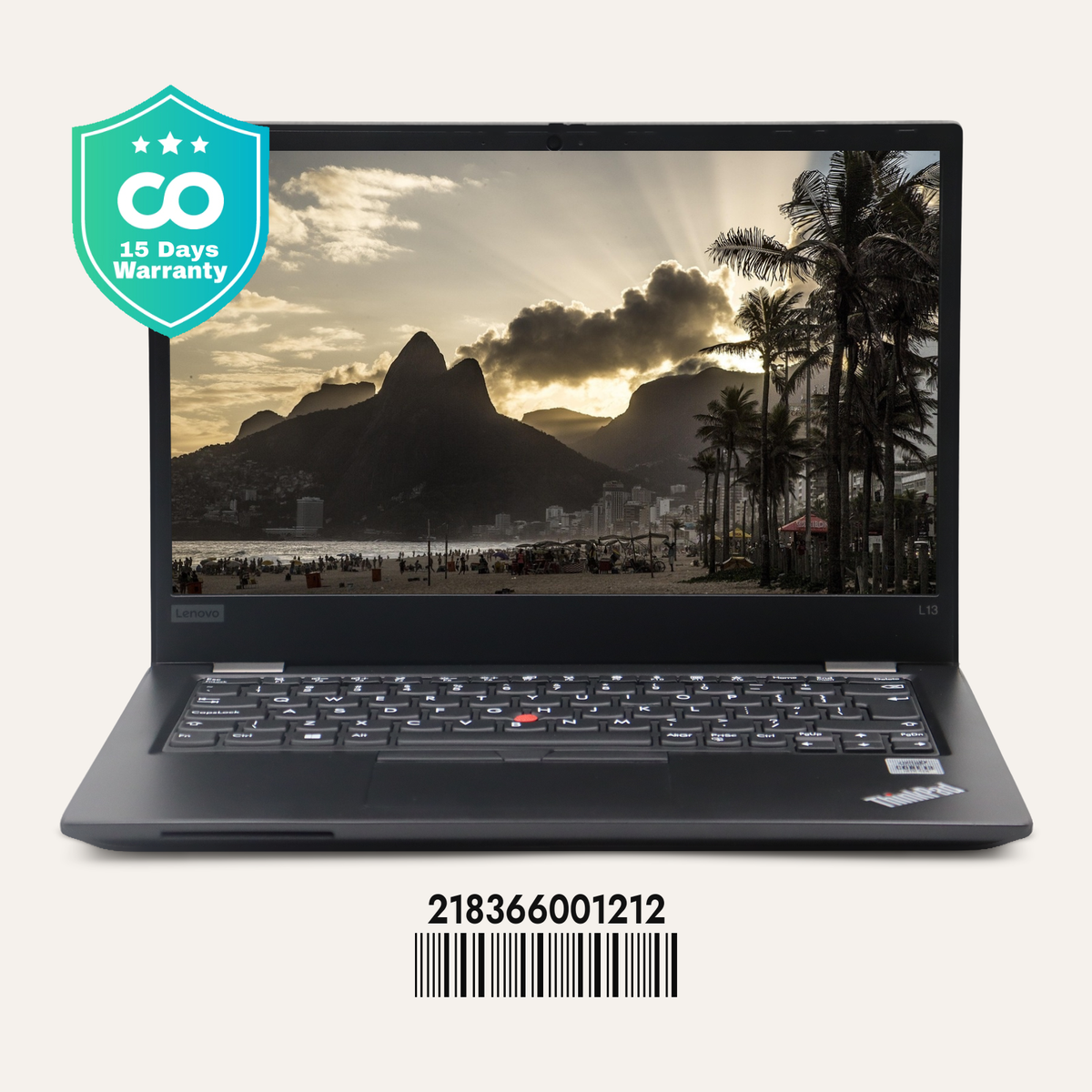 LENOVO THINKPAD L13 GEN 1 SN: 01212 front view