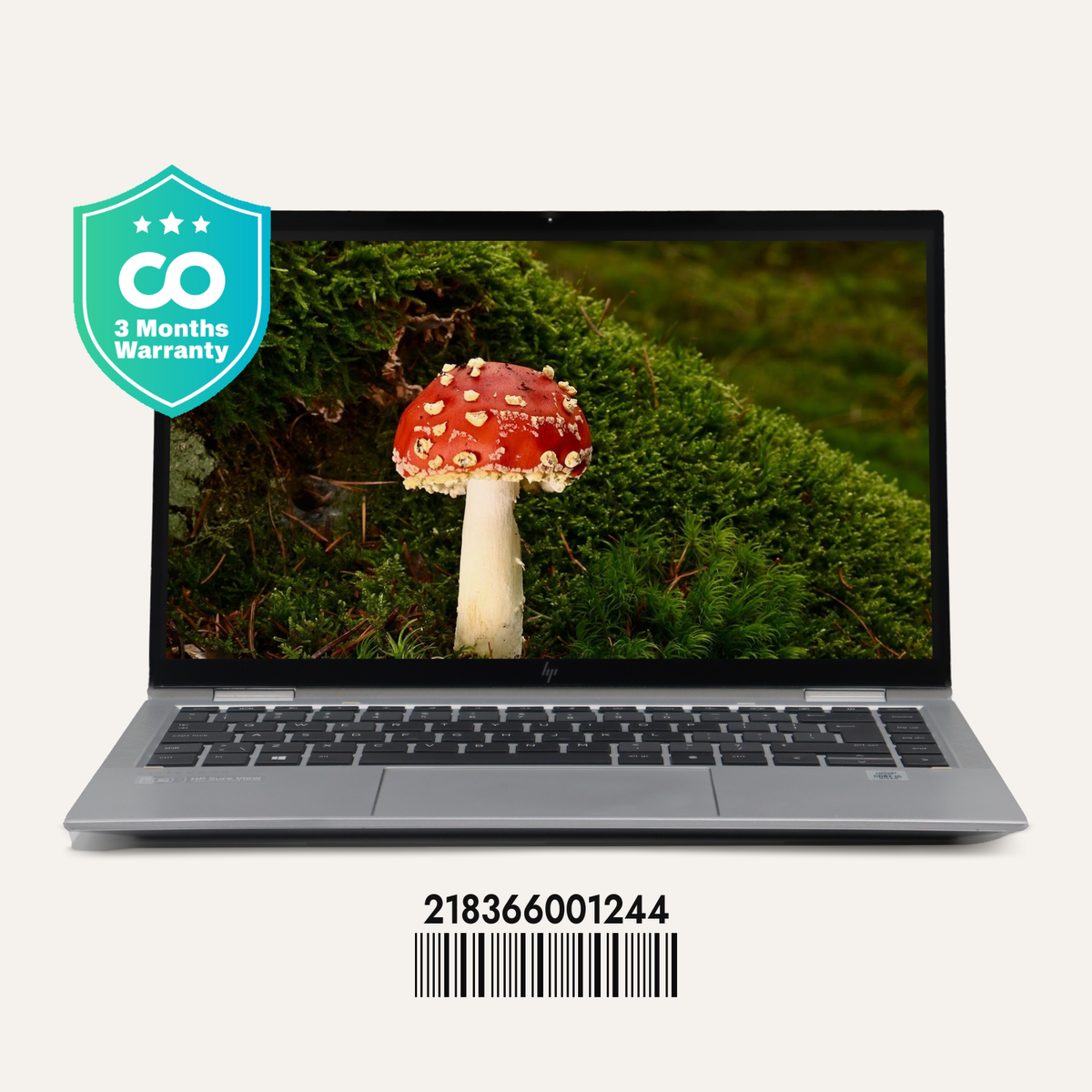 HP ELITEBOOK X360 1040 G7 SN: 01244 front view