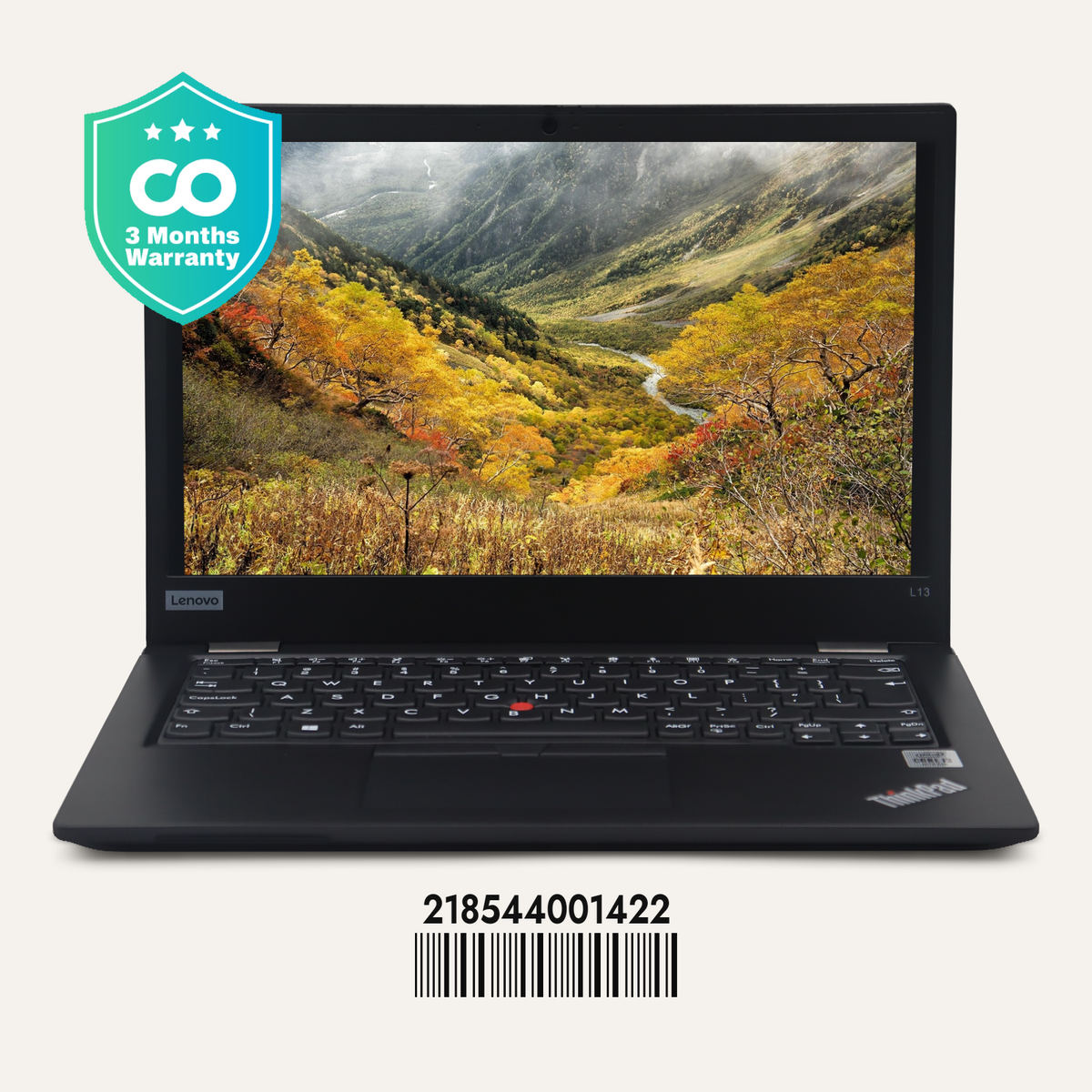LENOVO THINKPAD L13 SN: 01422 front view