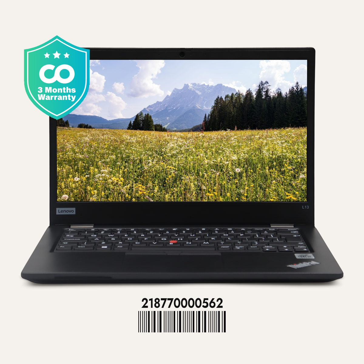 LENOVO THINKPAD L13 SN: 00562 front view