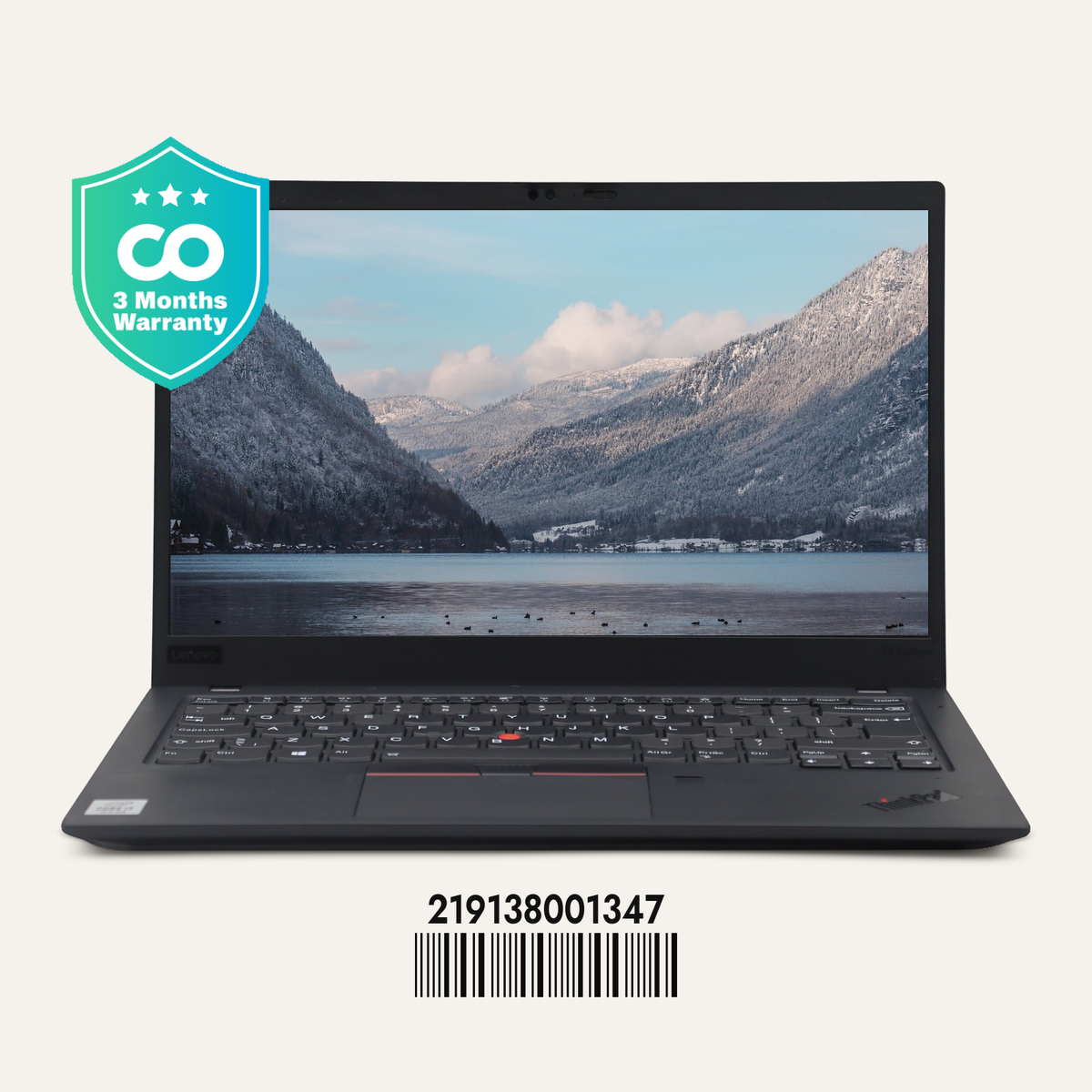 LENOVO THINKPAD X1 CARBON GEN 8 SN: 01347 front view