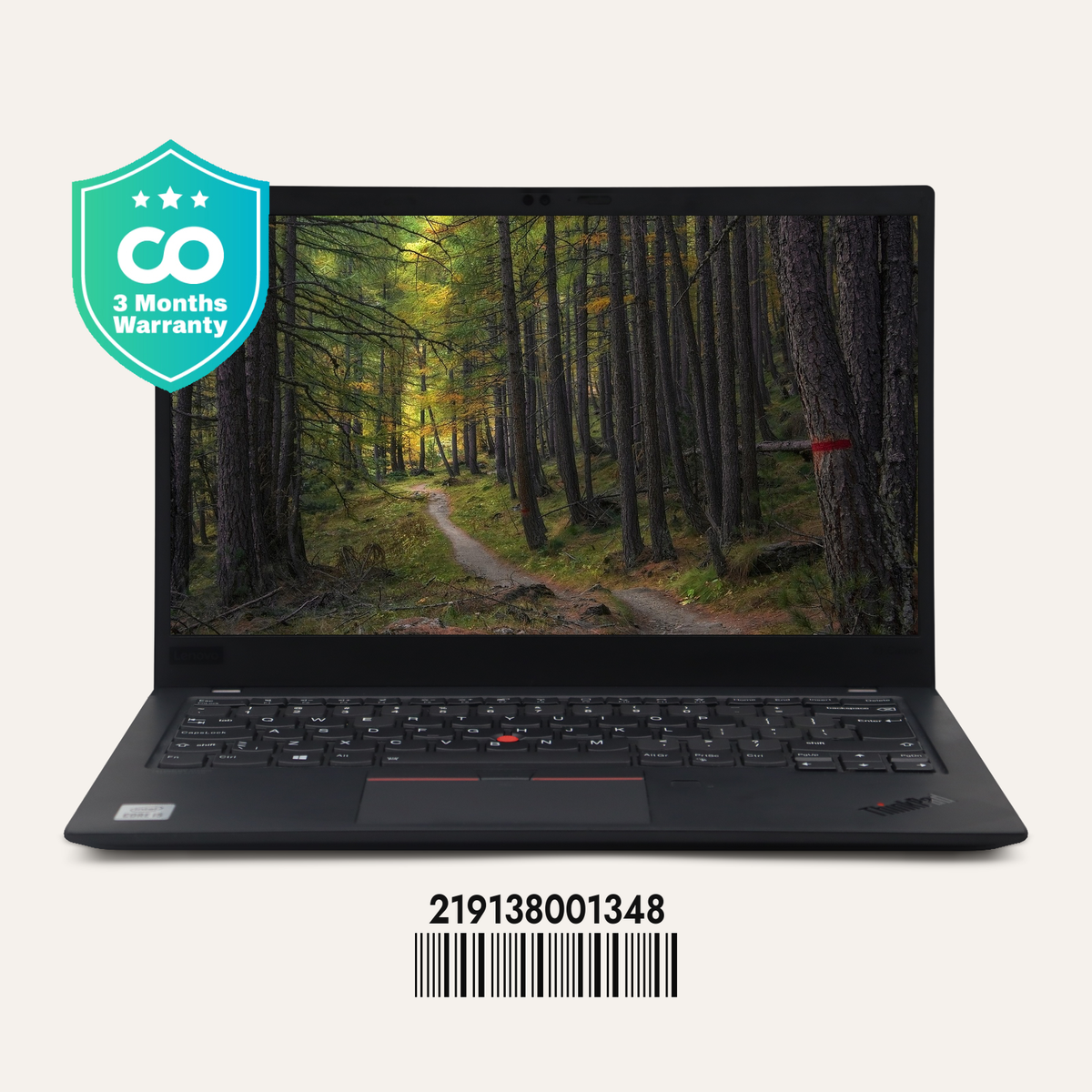 LENOVO THINKPAD X1 CARBON GEN 8 SN: 01348 front view