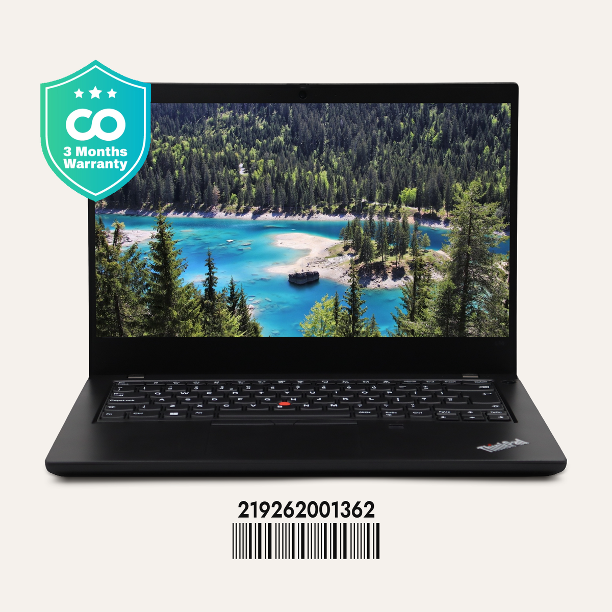 LENOVO THINKPAD L14 GEN 1 SN: 01362 front view