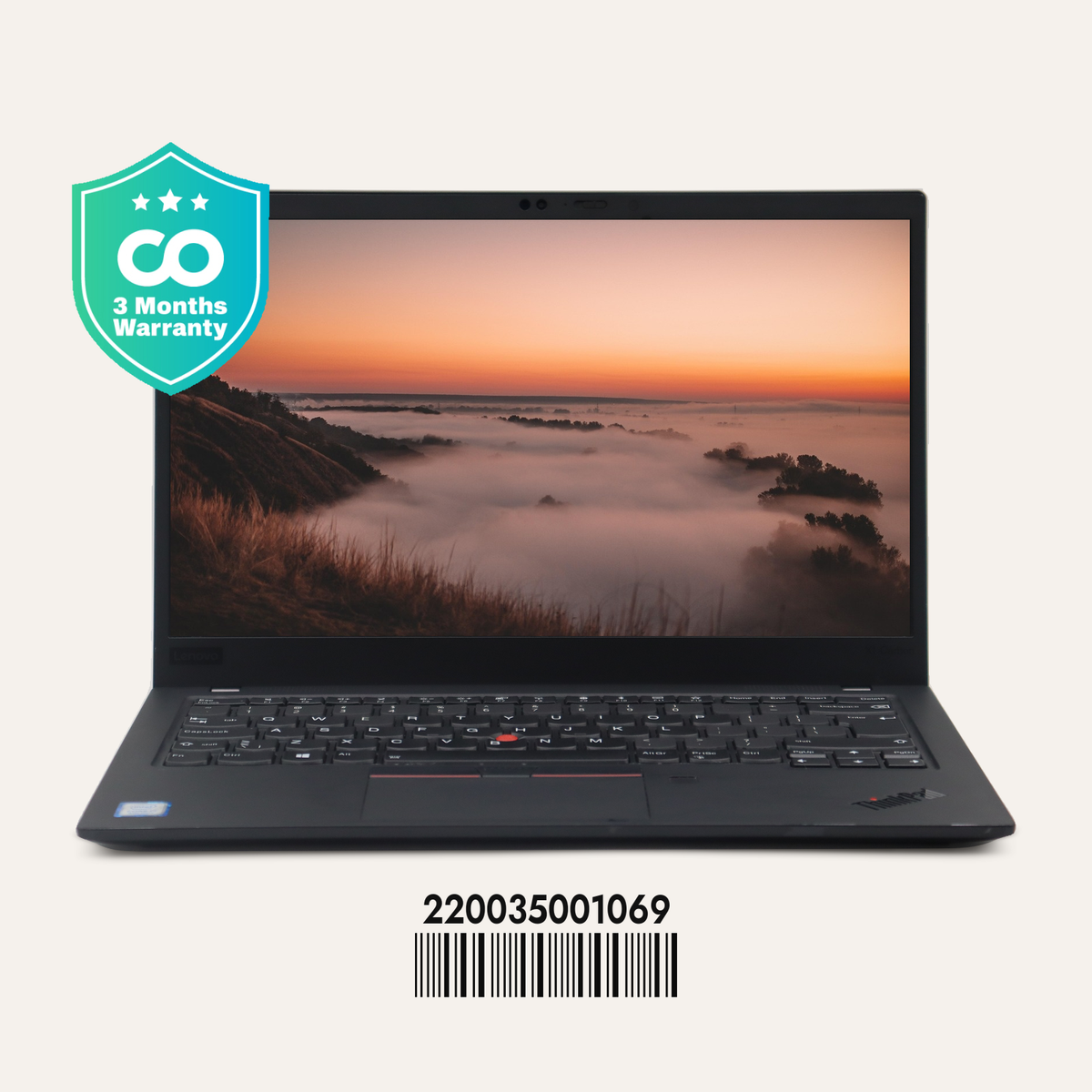 LENOVO THINKPAD X1 CARBON 7TH SN: 01069 front view