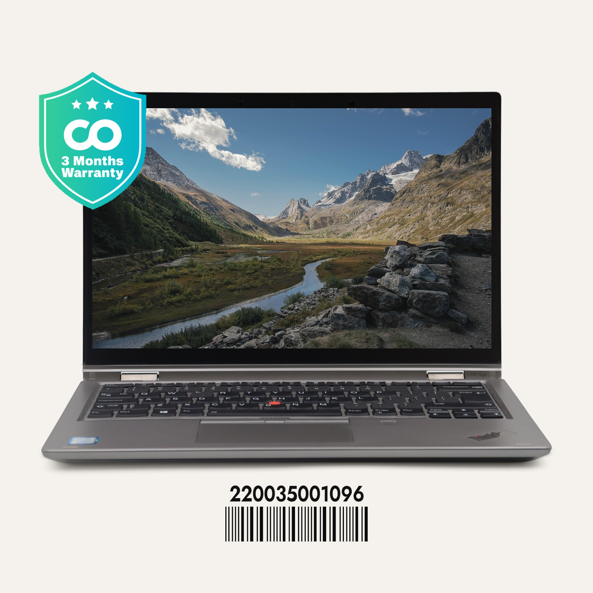 LENOVO THINKPAD L390 YOGA SN: 01096 front view