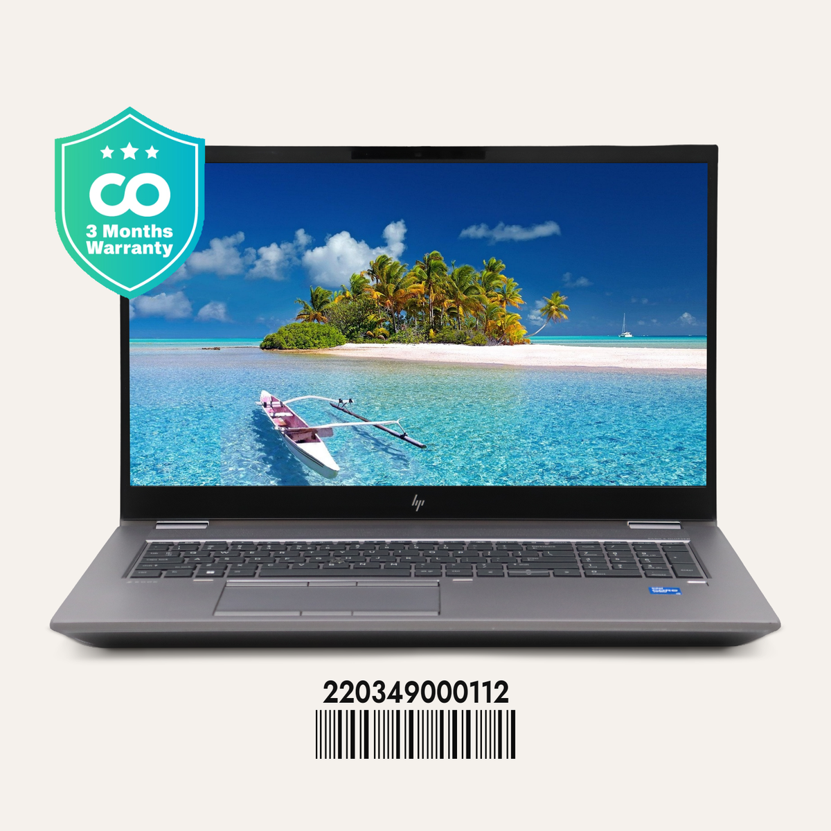 HP ZBOOK FURY 17 G8 SN: 00112 front view