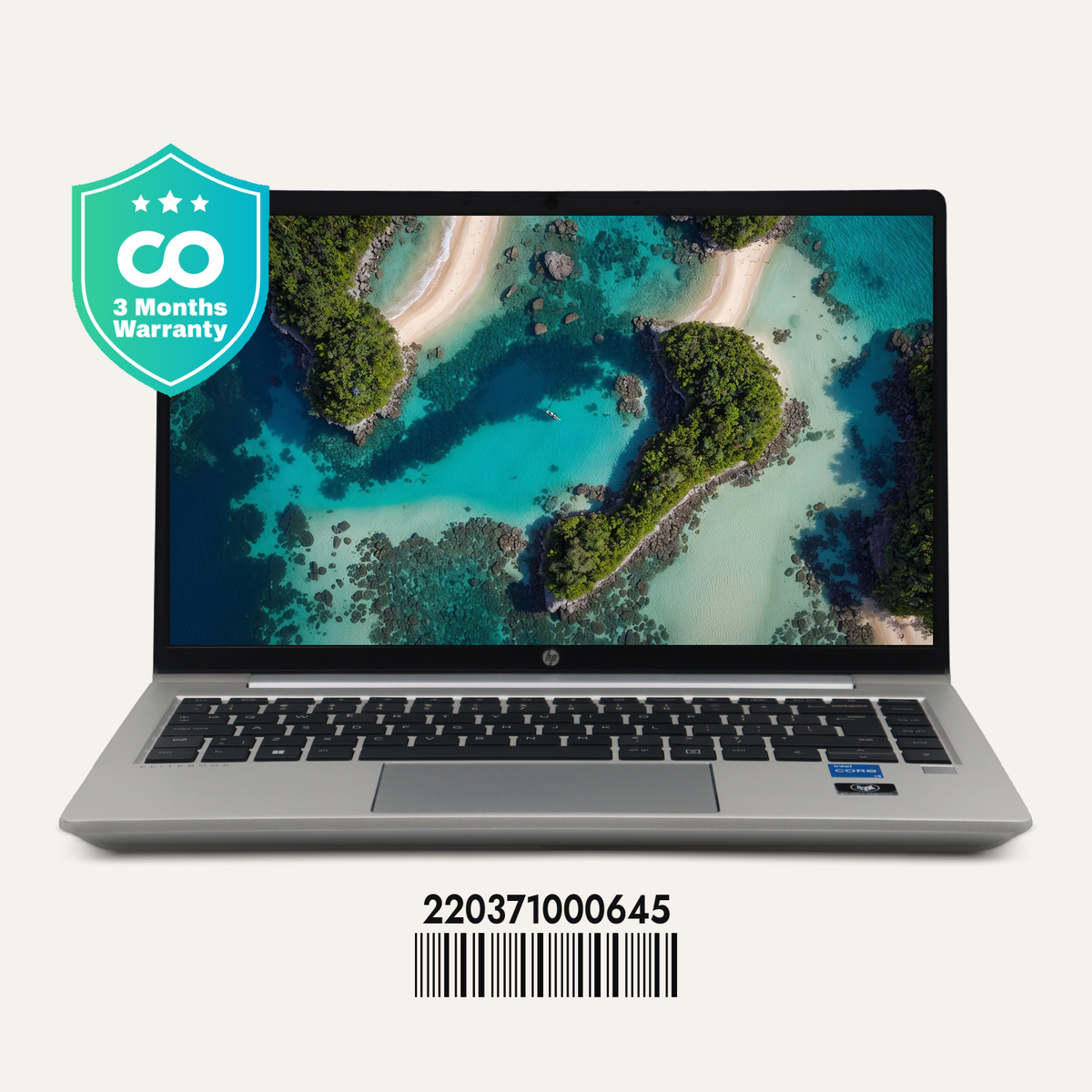 HP ELITEBOOK 640 G9 SN: 00645 front view