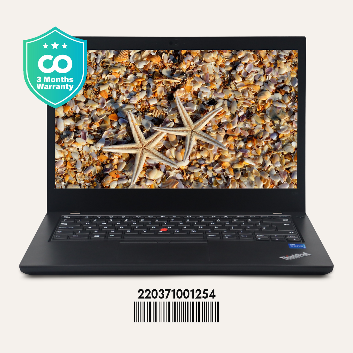 LENOVO THINKPAD L14 GEN 2 SN: 01254 front view