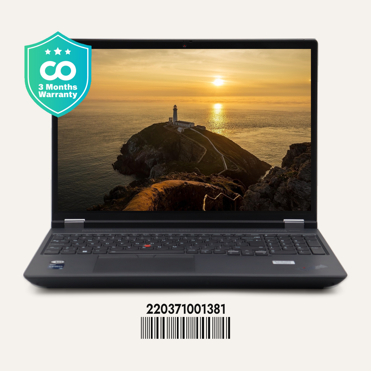 LENOVO THINKPAD P16 GEN 1 SN: 01381 front view