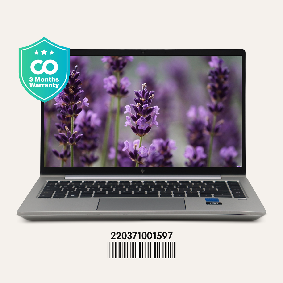 HP ELITEBOOK 640 G9 SN: 01597 front view
