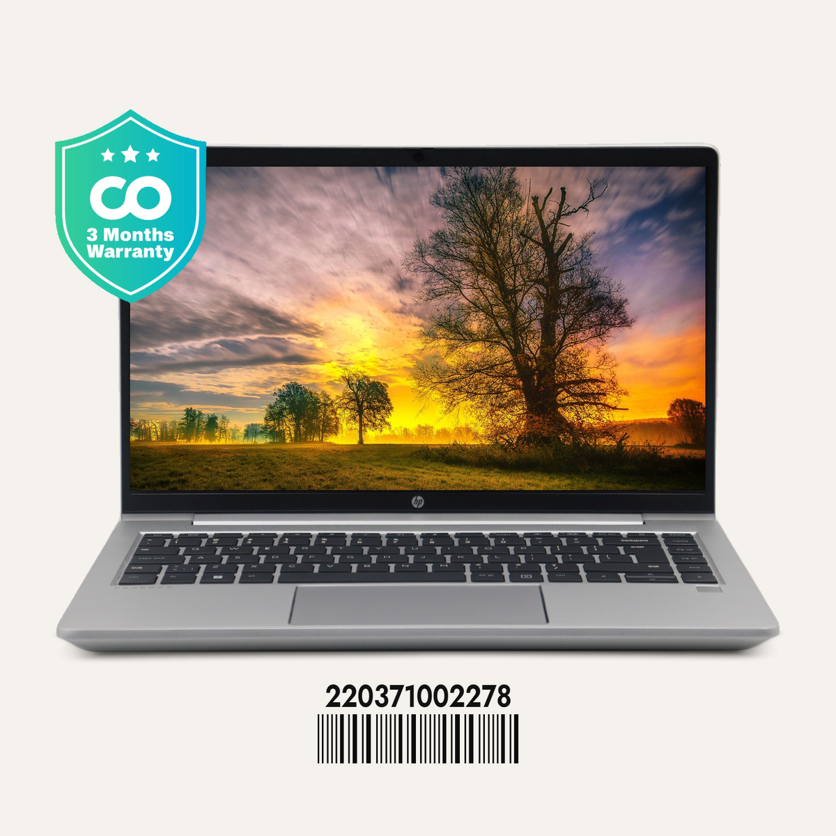 HP PROBOOK 445 G10 Serial No.: 220371002278 front view