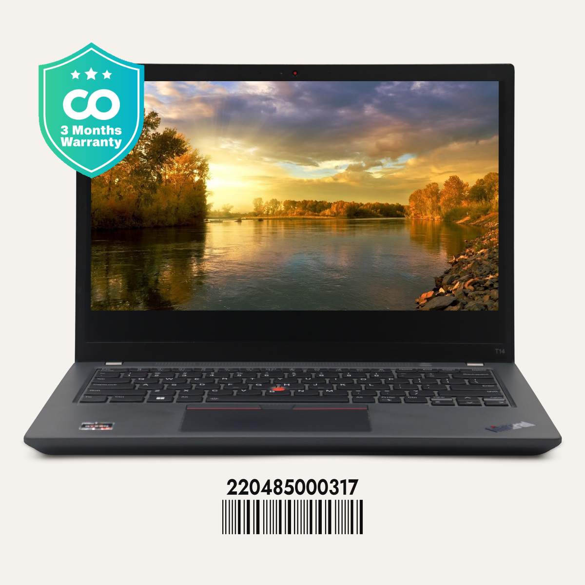LENOVO THINKPAD T14 GEN 3 SN: 00317 front view