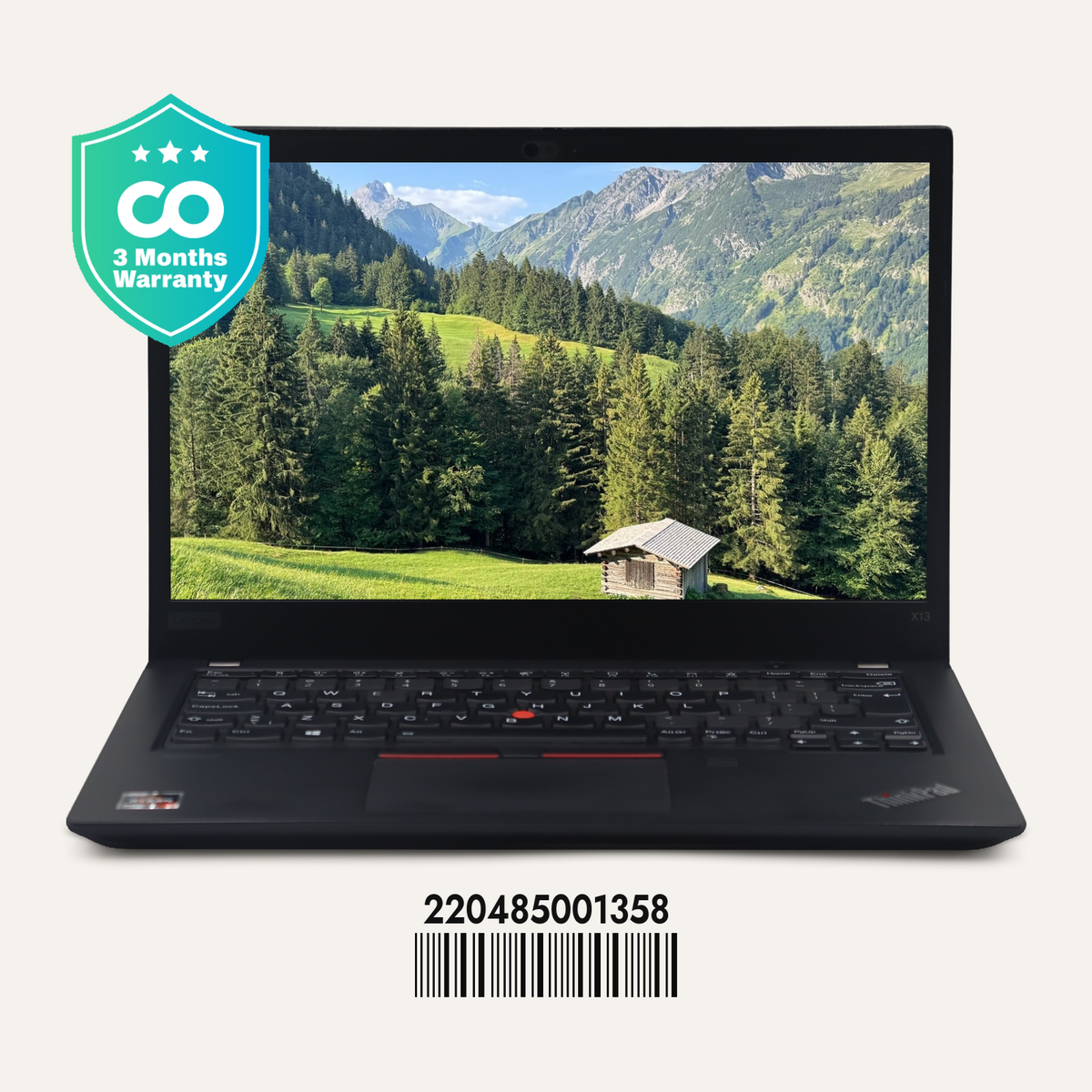 LENOVO THINKPAD X13 GEN 1 SN: 01358 front view