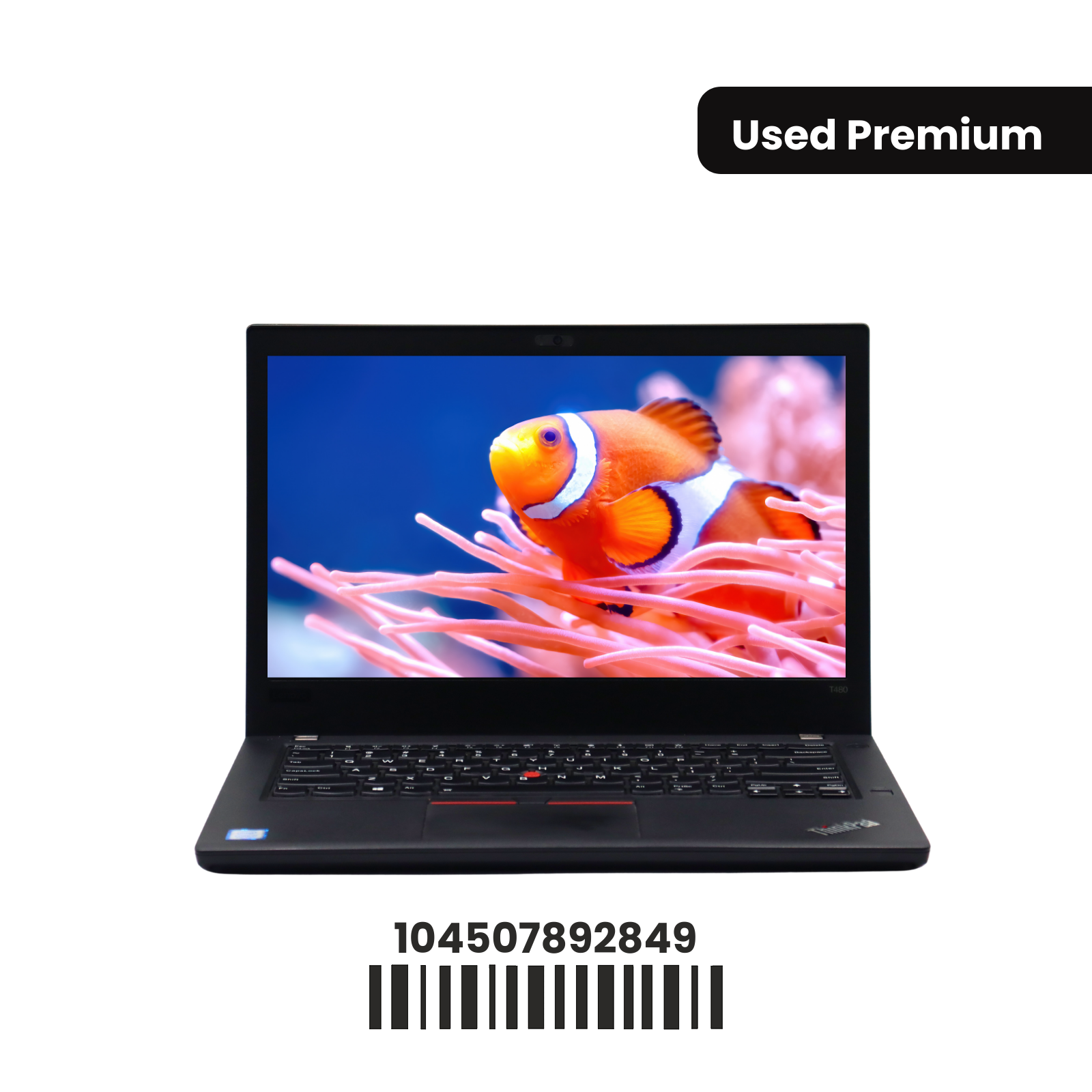 Lenovo ThinkPad T480: Intel Core i7, 8th Gen, 16GB RAM, 512GB SSD SN:92849