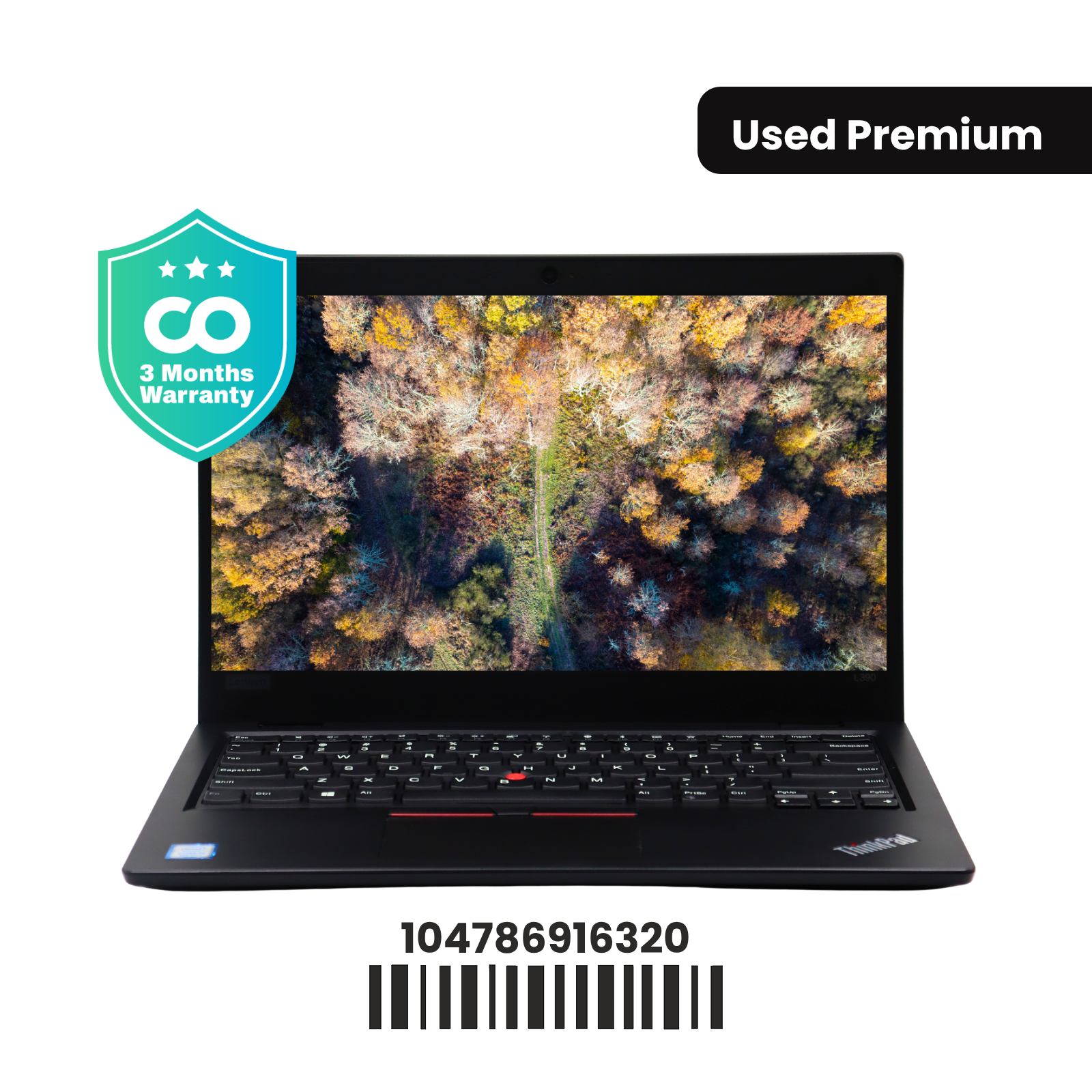 Lenovo THINKPAD L390: 8th Gen i5, 8GB RAM, 256GB SSD, SN:16320