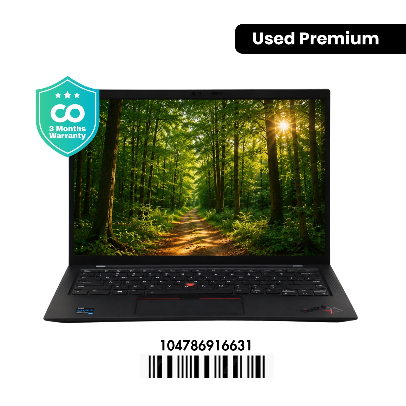 LENOVO ThinkPad X1 Carbon Gen 9: 11th Gen i7, 32GB RAM, 512GB SSD, SN:16631