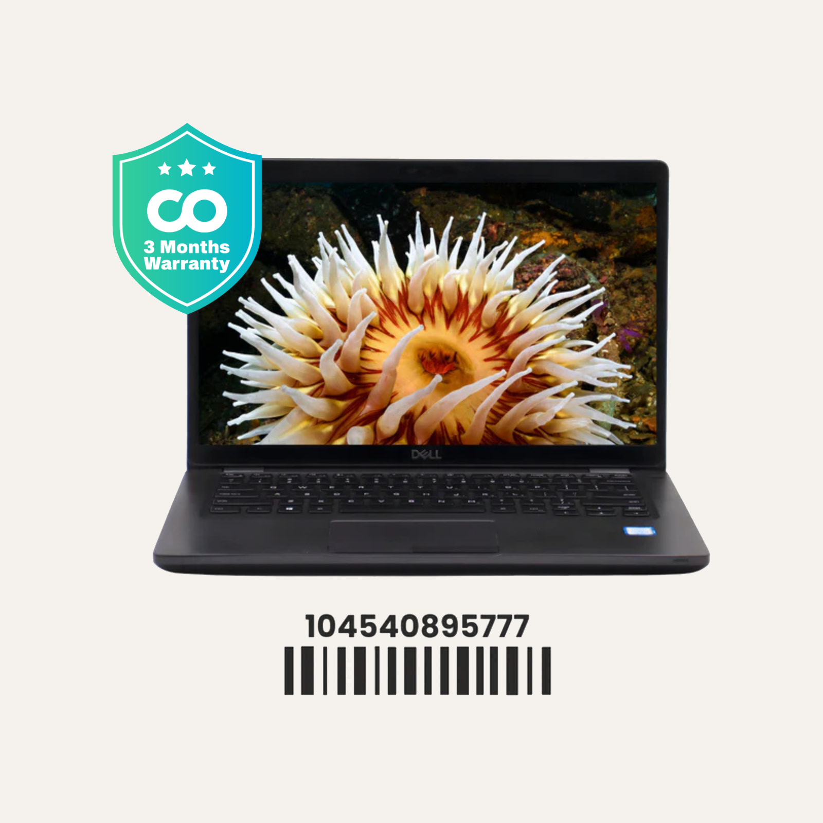 DELL LATITUDE 5400: 8th Gen i5, 16GB RAM, 256GB SSD, SN:95777