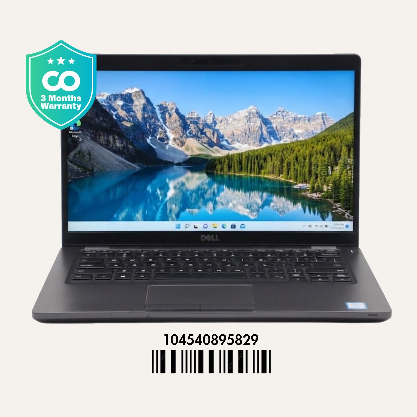 DELL LATITUDE 5401: 9th Gen i7, 16GB RAM, 512GB SSD, SN:95829