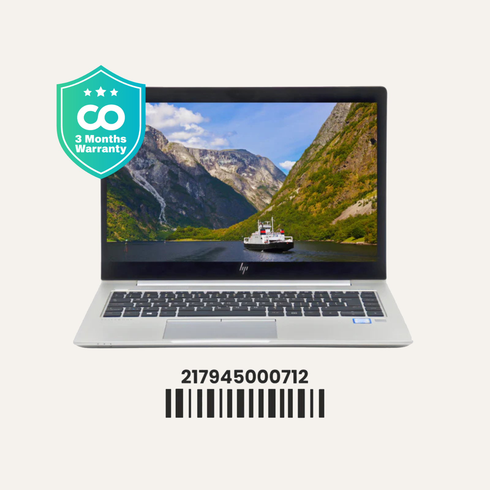 HP ELITEBOOK 840 G5: 8th Gen i7, 8GB RAM, 512GB SSD, SN:00712