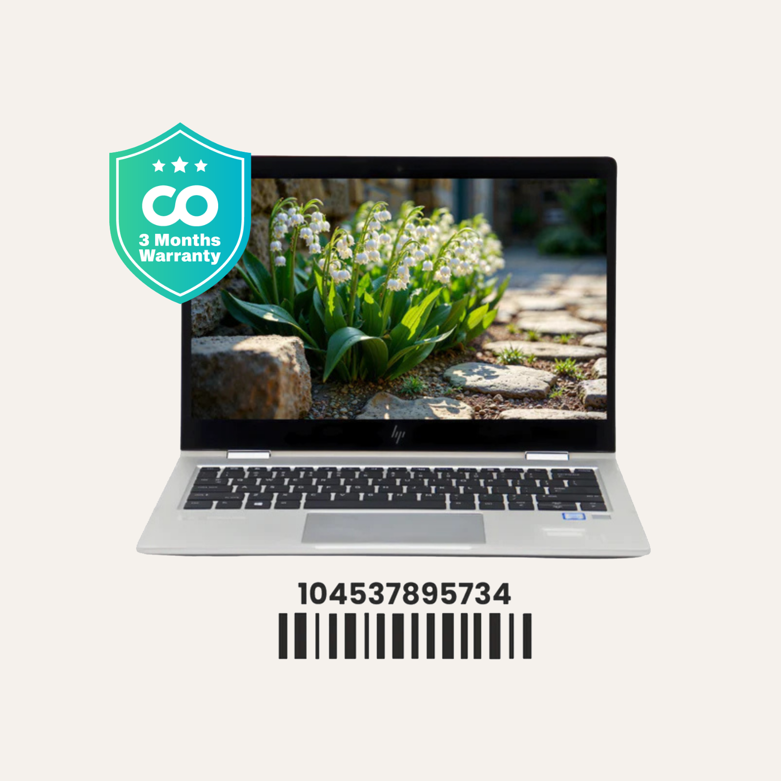 HP ELITEBOOK X360 830 G6: 8th Gen i5, 8GB RAM, 256GB SSD, SN:95734