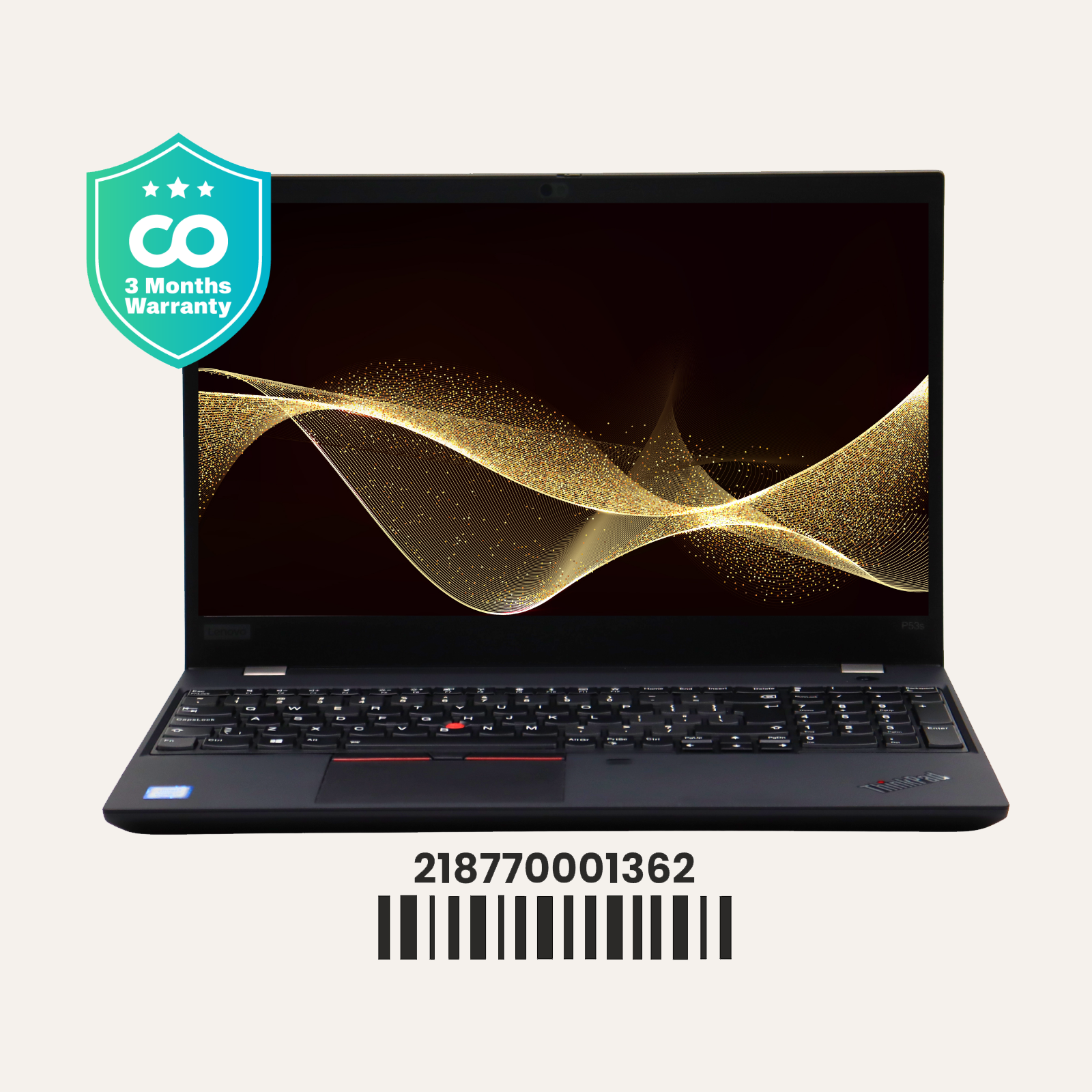 LENOVO THINKPAD P53S: i7 8th, 16GB RAM, 512GB SSD, SN:01362