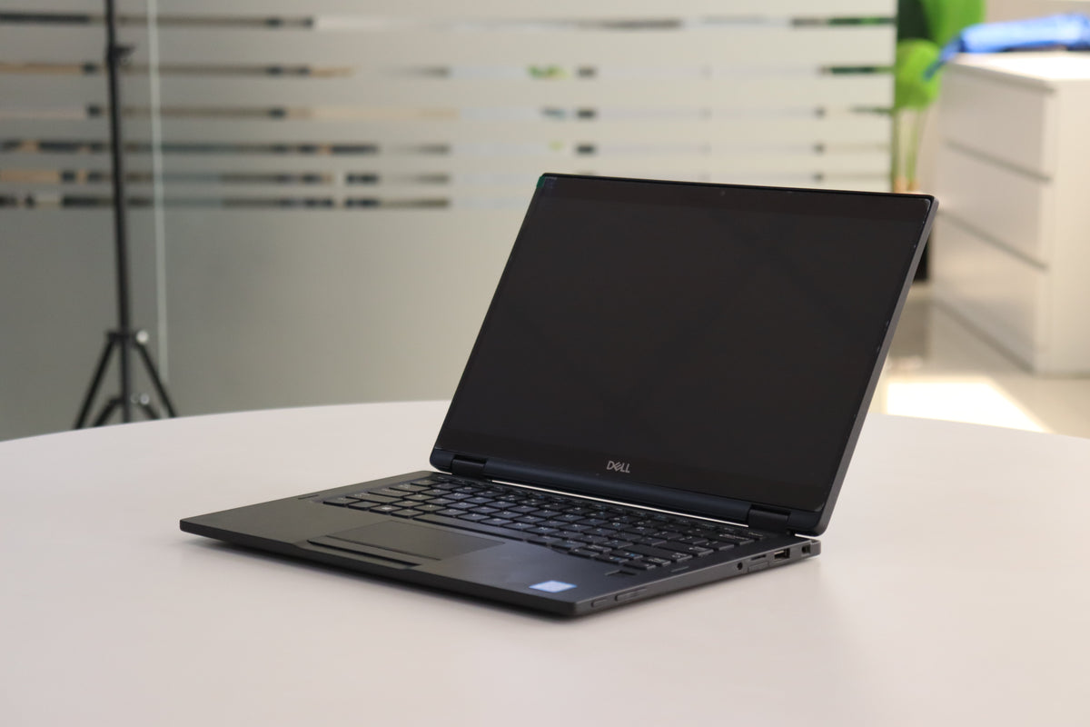 DELL LATITUDE 7390 2-IN-1 SN:92217 right front angle