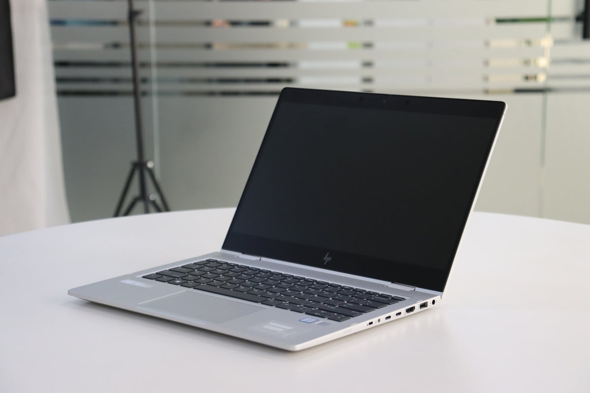 HP ELITEBOOK X360 830 G6 SN:95734 right front angle