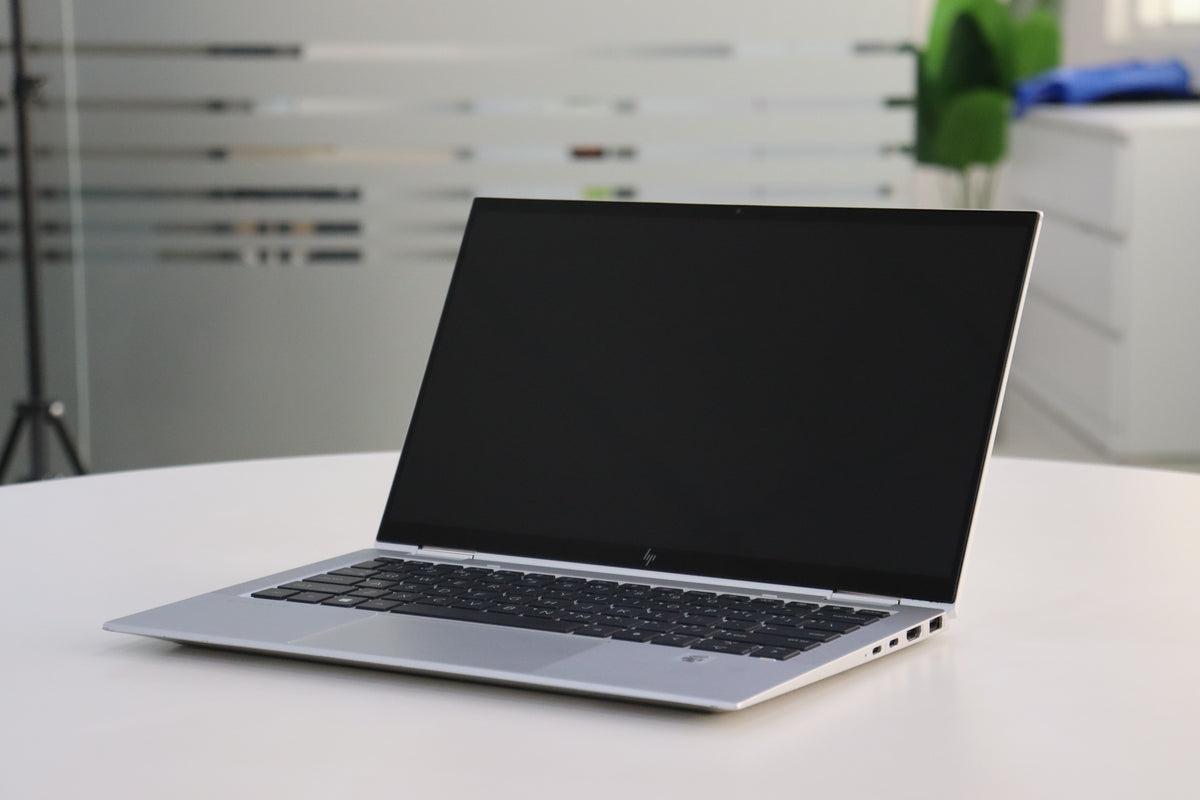 HP ELITEBOOK X360 1030 G7 SN:18857 right front angle