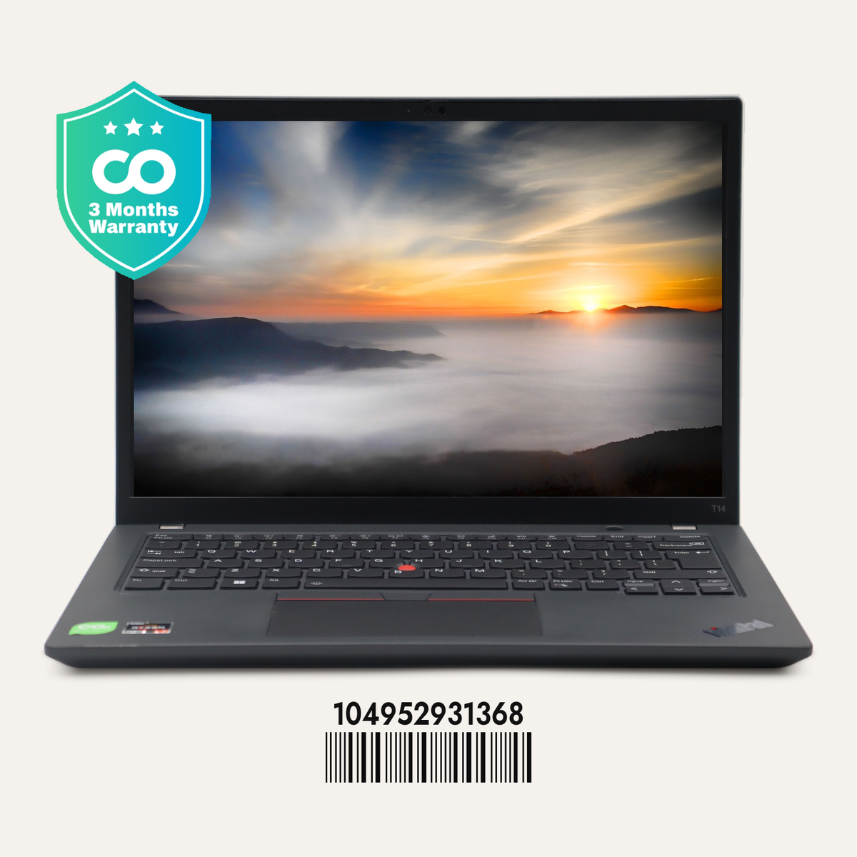 LENOVO THINKPAD T14 GEN 3 SN: 31368 front view