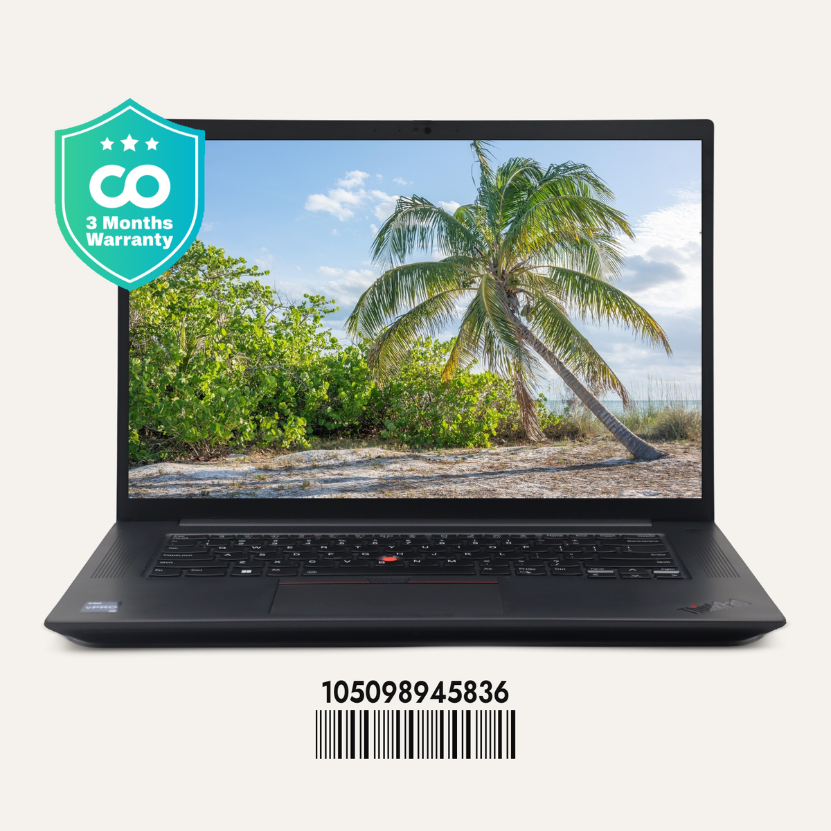 LENOVO THINKPAD P1 GEN 5 SN: 45836 front view