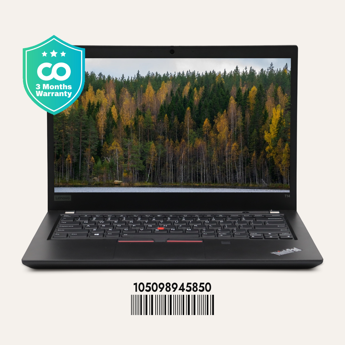 LENOVO THINKPAD T14 GEN 1 SN: 45850 front view