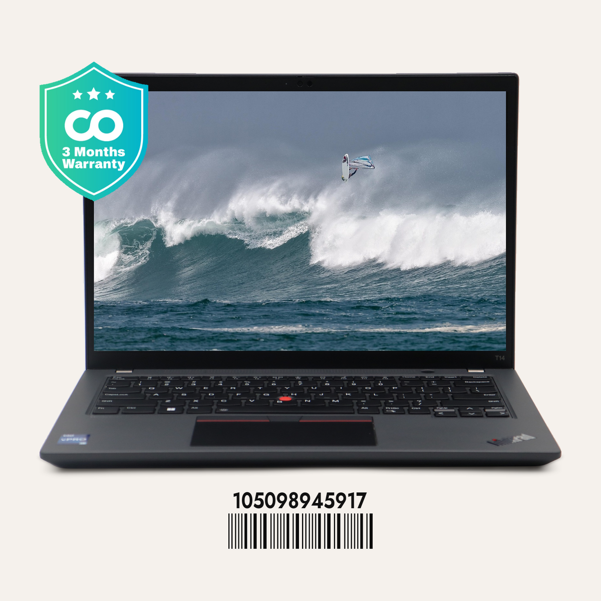 LENOVO THINKPAD T14 GEN 4 Serial No.: 105098945917 front view