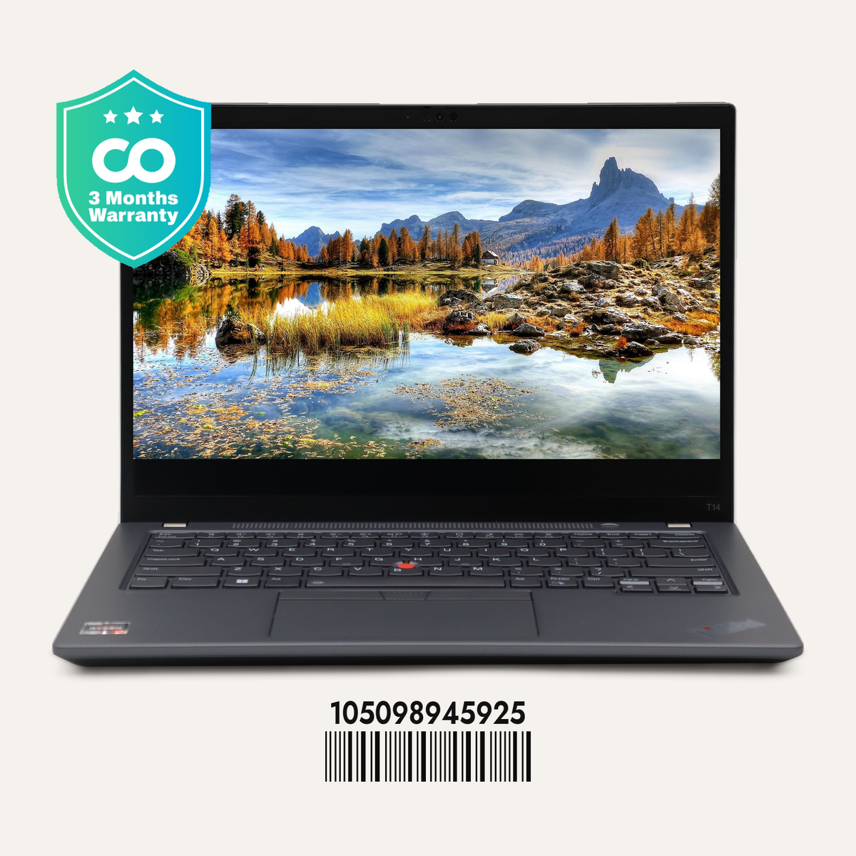 LENOVO THINKPAD T14 GEN 4 Serial No.: 105098945925 front view