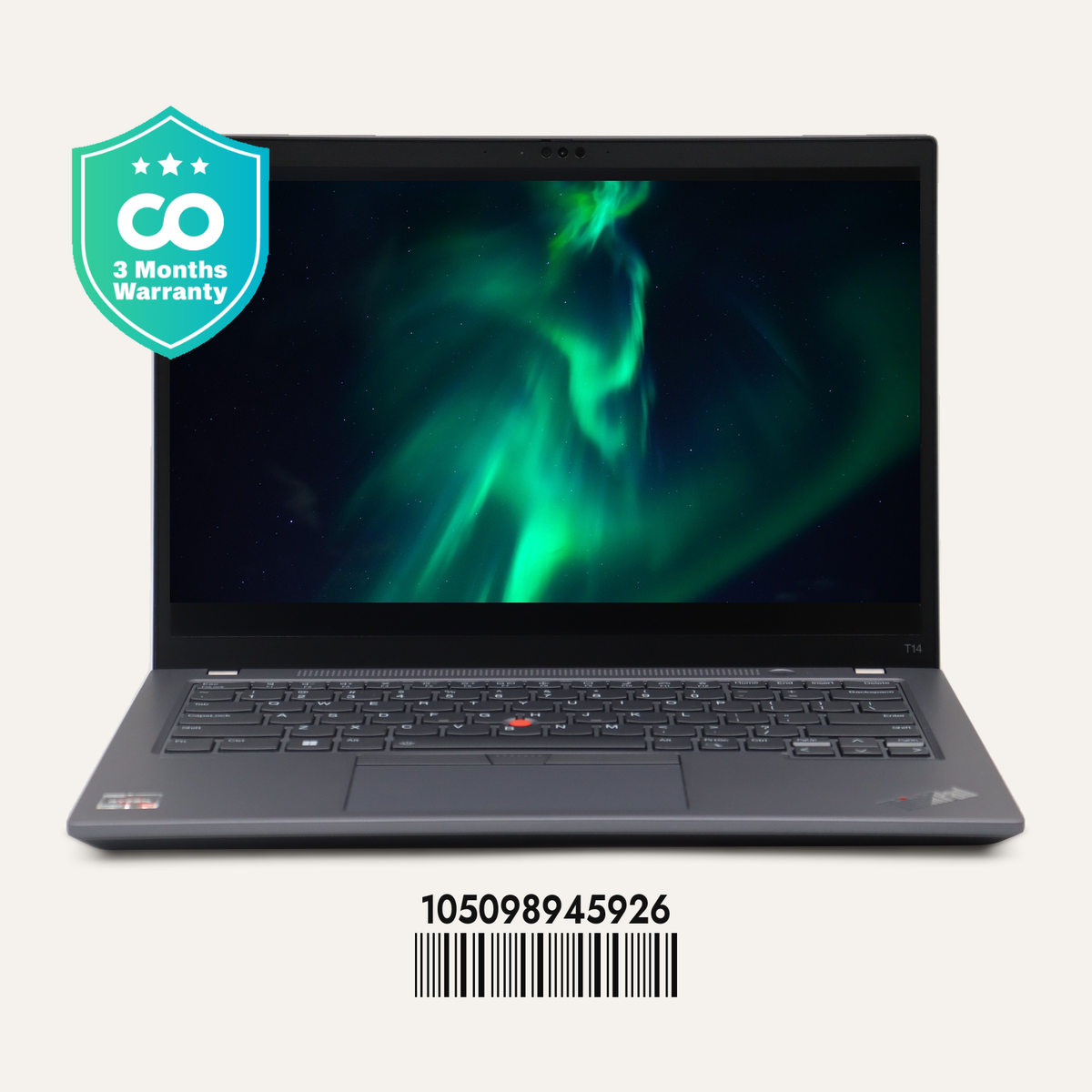 LENOVO THINKPAD T14 GEN 4 Serial No.: 105098945926 front view