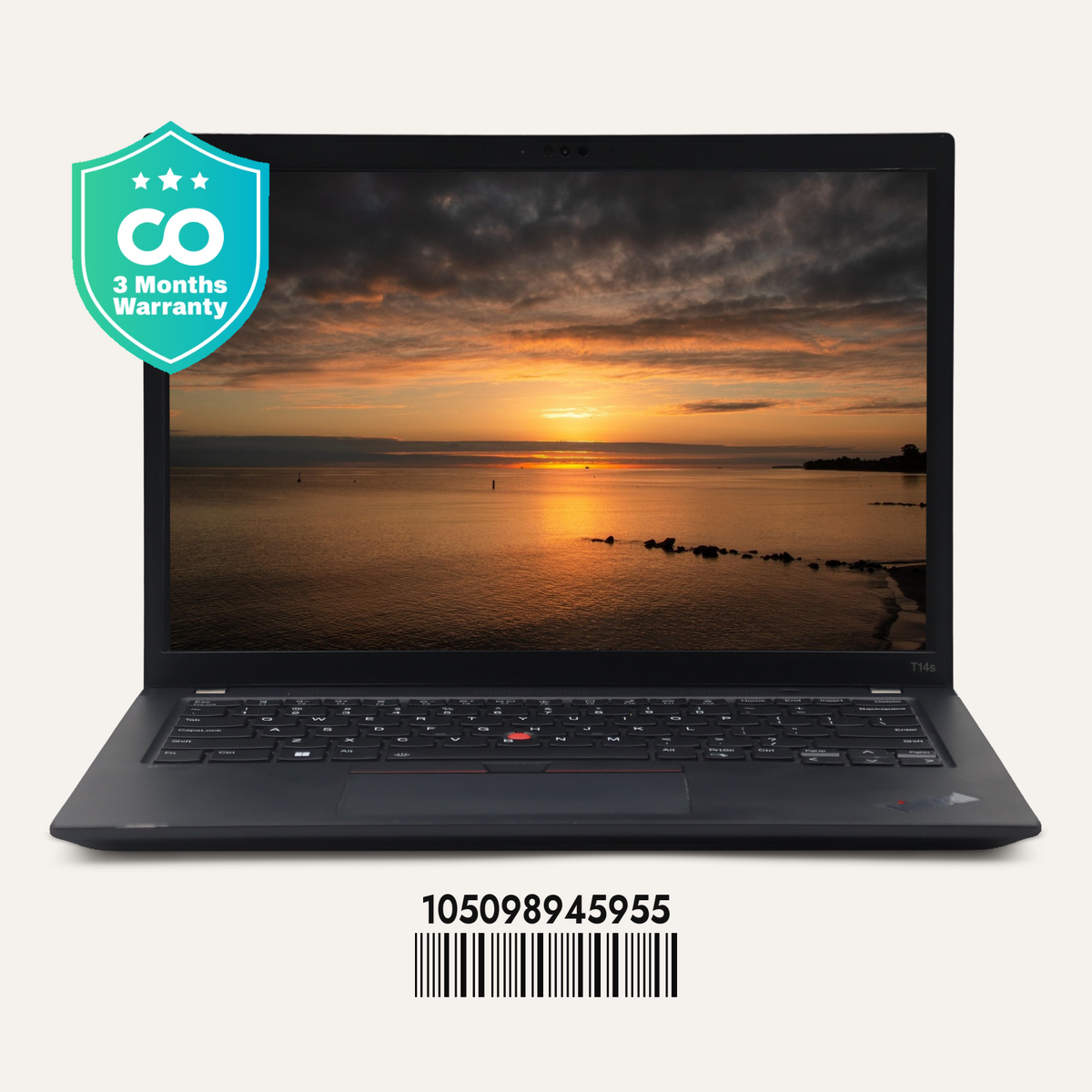 LENOVO THINKPAD T14S GEN 4 SN: 45955 front view