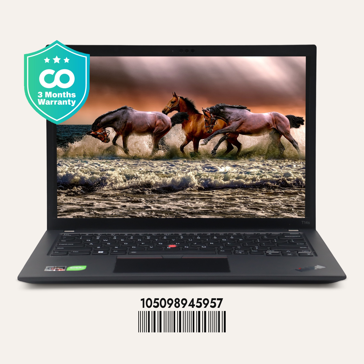 LENOVO THINKPAD T14S GEN 4 SN: 45957 front view