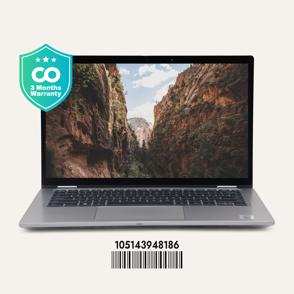 DELL LATITUDE 7410 2-in-1 SN: 48186 front view