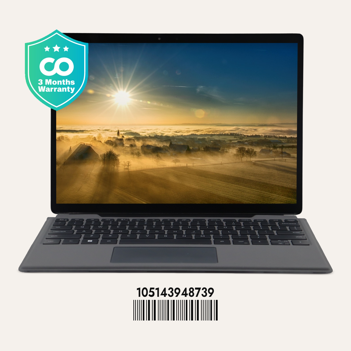 DELL LATITUDE 7320 DETACHABLE SN: 48739 front view