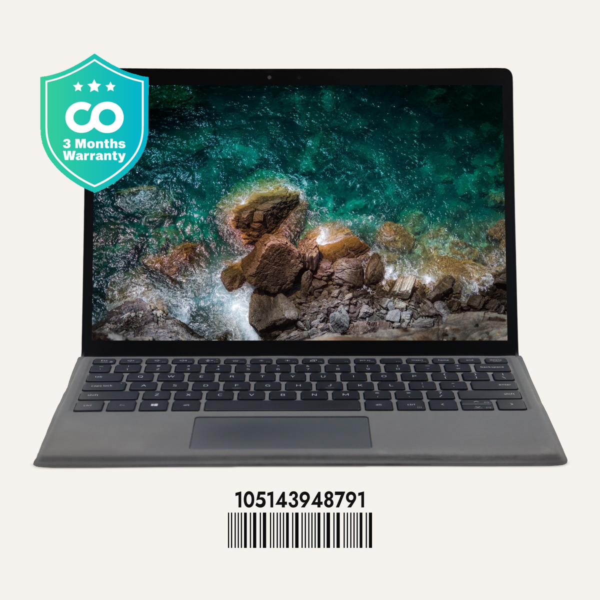 DELL LATITUDE 7320 DETACHABLE SN: 48791 front view